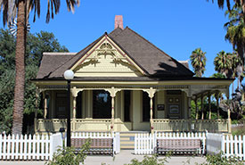 Dr. George Clark House (1894) Heritage House at the Fullerton Arboretum CSU Fullerton campus 