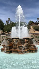 Hillcrest Park newsly restored fountain